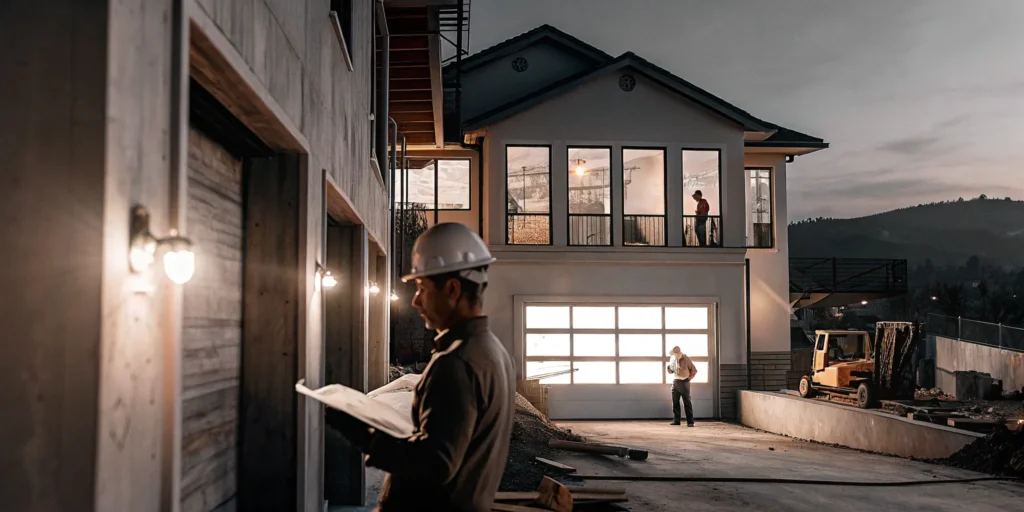 Fremont general contractors building a home.